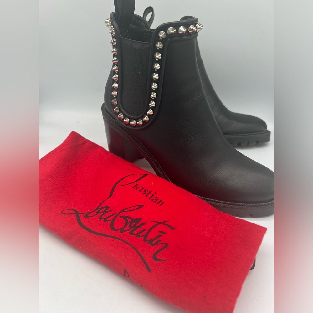 Christian Louboutin Capahutta 70 Spiked Leather Chelsea Boots - Picture 11 of 16
